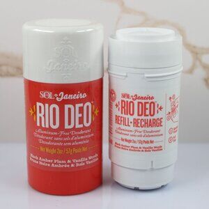Sol De Janeiro Rio Deo Aluminum-Free Deodorant & Refill 2oz SET Cheirosa 40 NEW